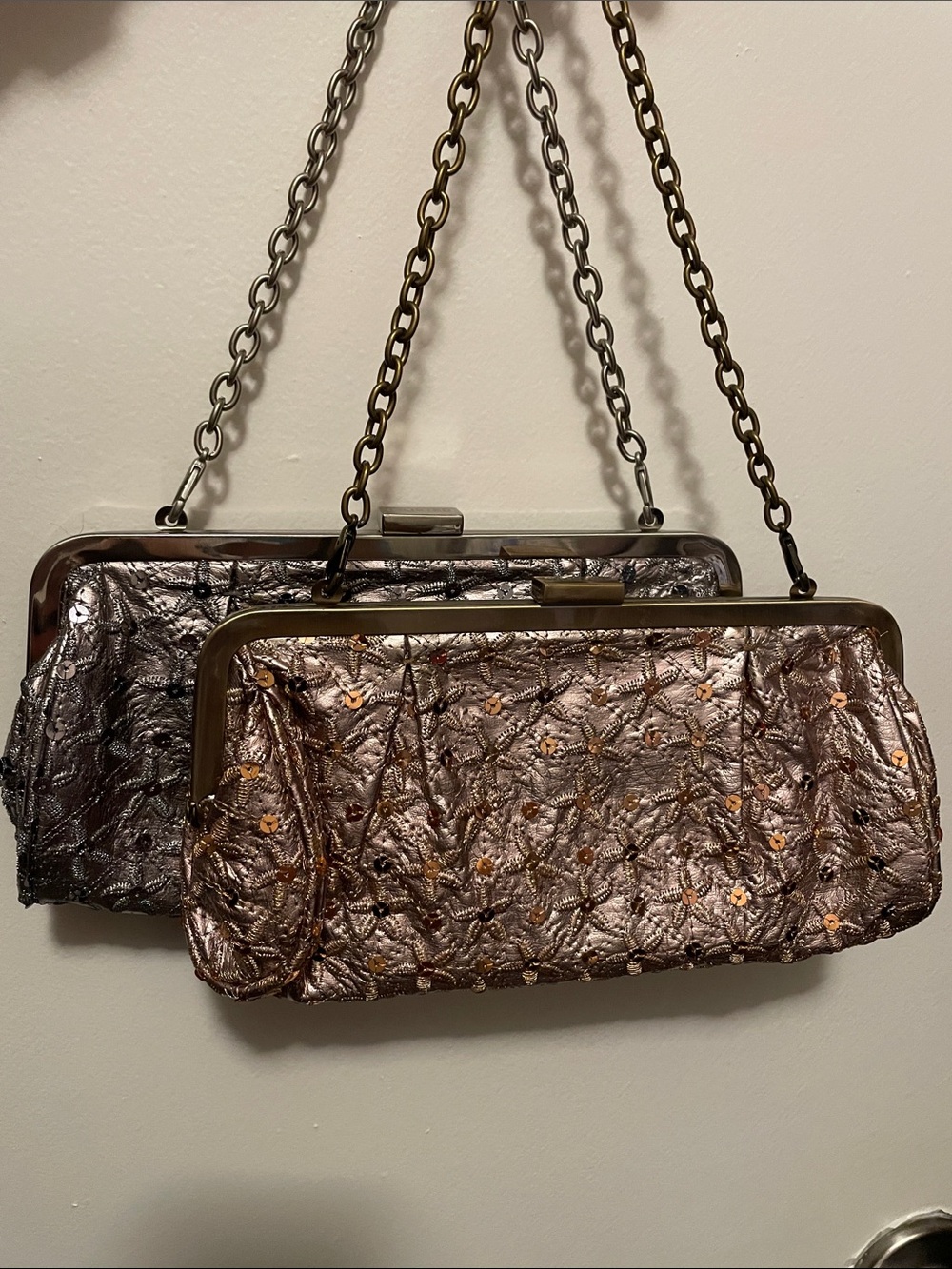 Unlisted Y2K metallic purses